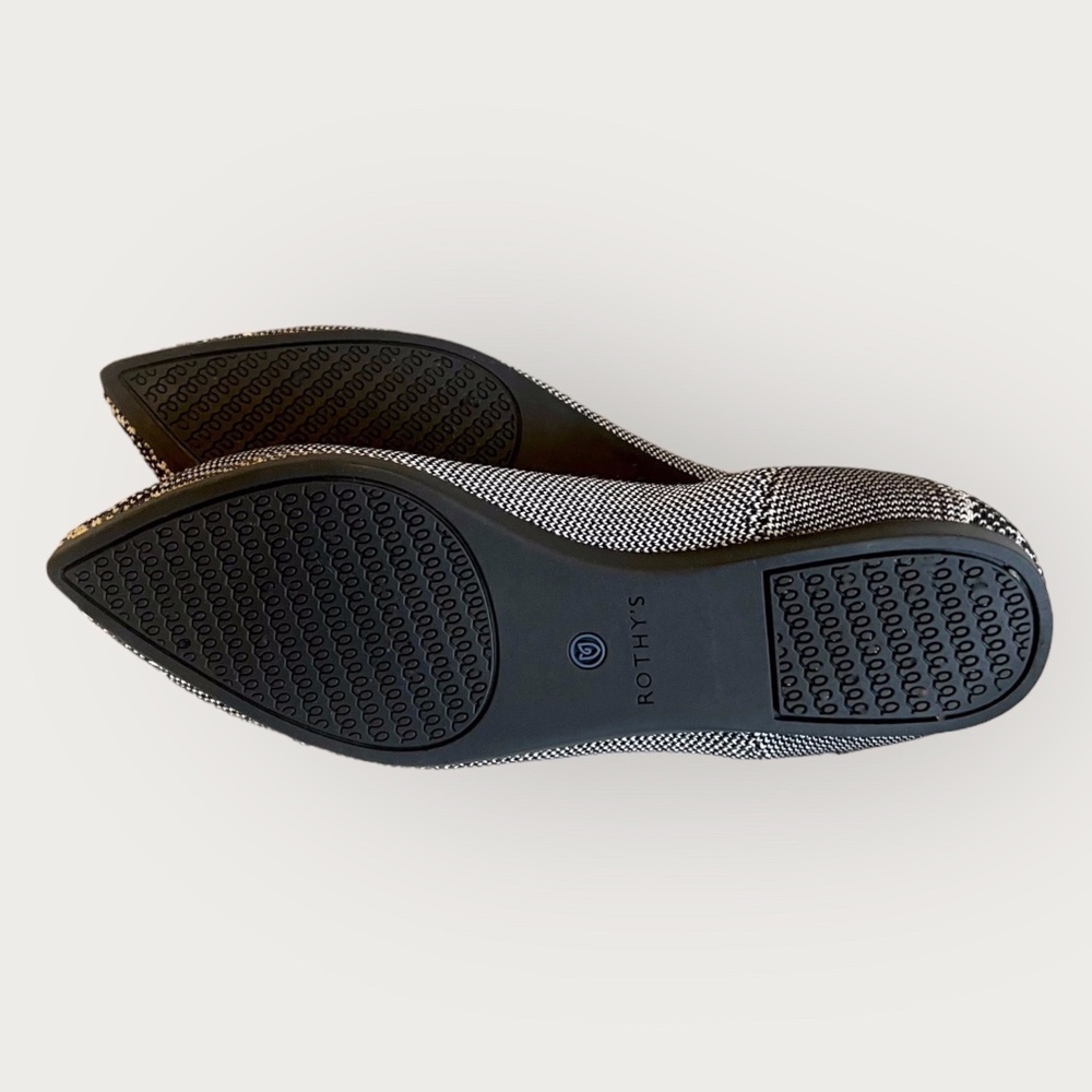 Rothy’s Rare Retired Python The Point Flats Black… - image 6